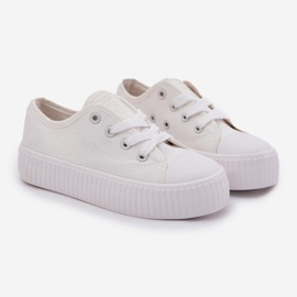 Big Star RR374009 Białe Lace -UP Sneakers hvid 1