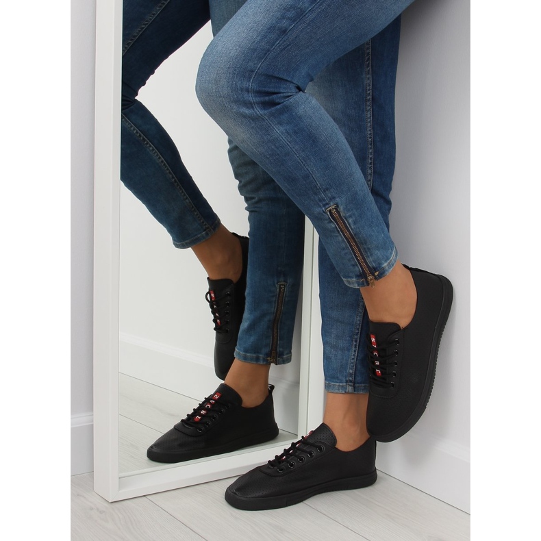 Sorte bløde sneakers til kvinder NB190P Sort 1