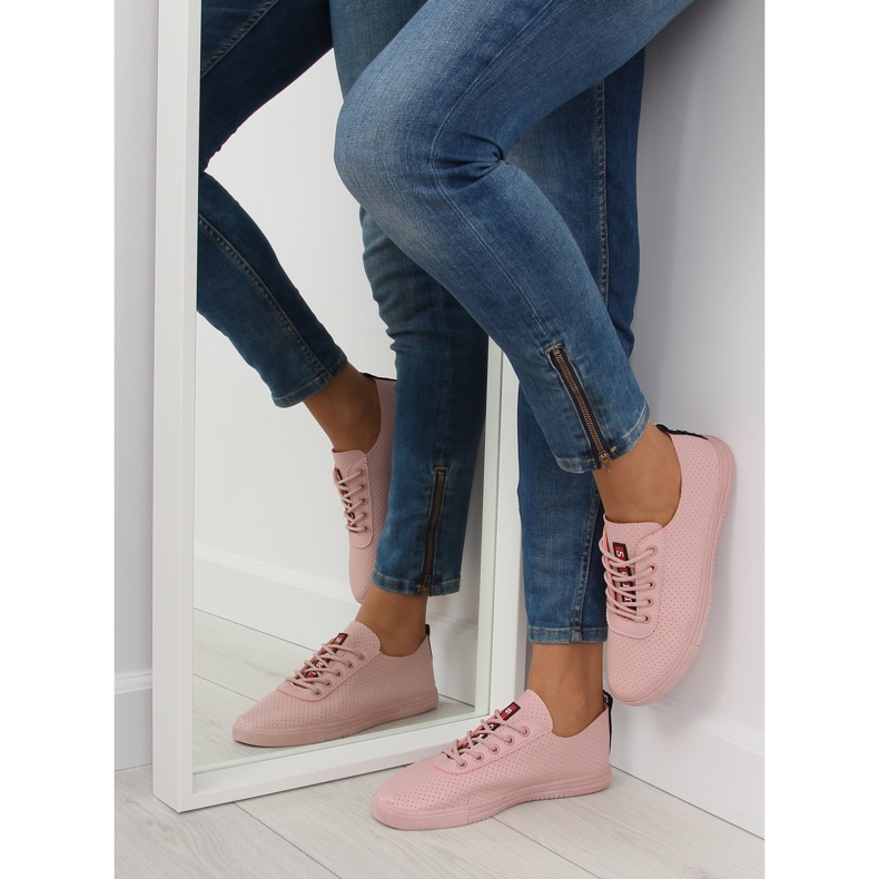 Bløde lyserøde sneakers til kvinder NB190P Pink 1