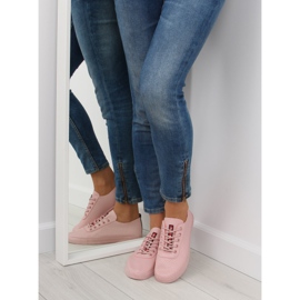 Bløde lyserøde sneakers til kvinder NB190P Pink 2