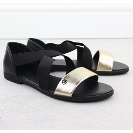 EVento Kvinders sandaler med sorte viskelædere 3884 2