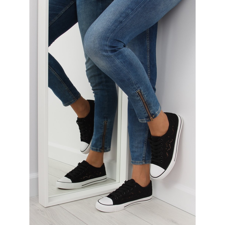Sorte blonde sneakers til kvinder NB89P Sort 2