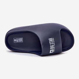 Big Star Mænds skumsko med den store stjerne RR174A014 Navy Blue Logo blå 2