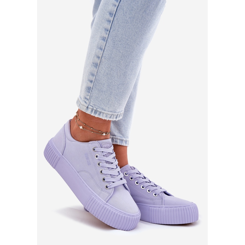 Big Star RR274406 Women's Material Sneakers Purple lilla 1
