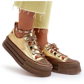 Sneakers til kvinder GOE NN2N4055 Guld gylden 6