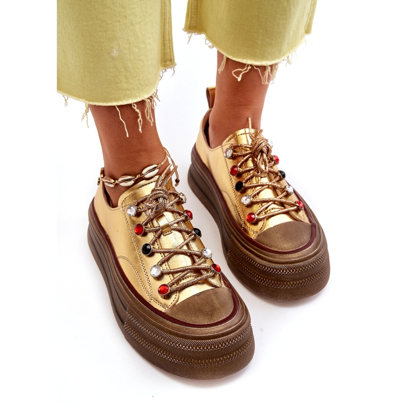 Sneakers til kvinder GOE NN2N4055 Guld gylden 4