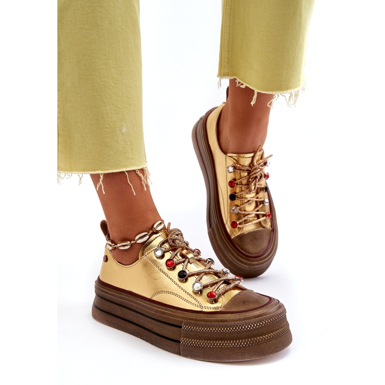 Sneakers til kvinder GOE NN2N4055 Guld gylden 3
