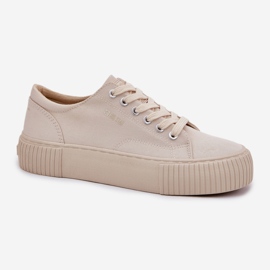 Women's Material Sneakers Big Star RR274407 Beige 2