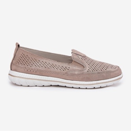 EVento Zlota Openwork Openwork Loafers gylden 7