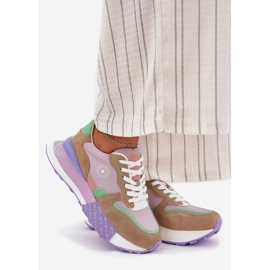 Kvinders ruskind sneakers på Big Star RR274815 Hi-Polish Pink System Platform lyserød 1
