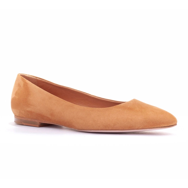Marco Shoes Women's Leather Ballerinas 1964p-043-1 Beige 1