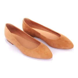 Marco Shoes Women's Leather Ballerinas 1964p-043-1 Beige 3