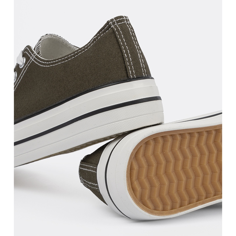Kvinders mørkegrønne sneakers 1
