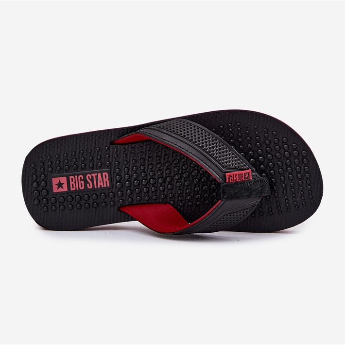 Big Star Mænds flip -flops store stjerne RR174441 sort 2