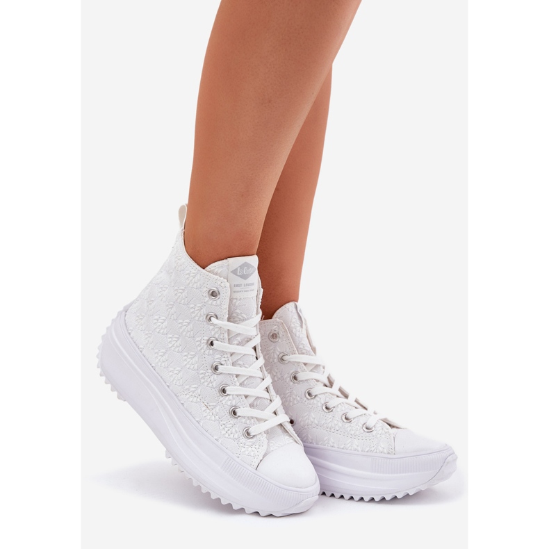 Høj kvinders sneakers Lee Cooper LCW-25-31-3461L White hvid 1