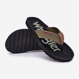 Mænds flip -Flops Wrangler Zane Flipflop Men Low 20251044.20251044.57b Green grøn 2