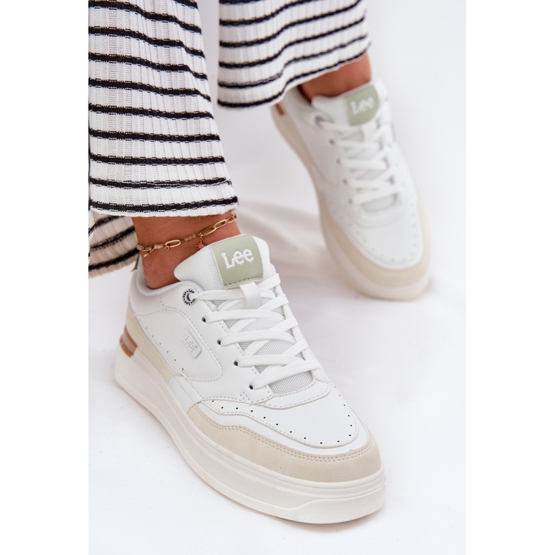 Kvinders sneakers på Lee Emma Women Low 50251014.04L platform beige 2