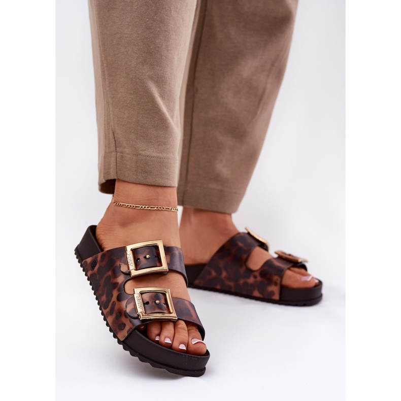 Zaxy Duftende kvinder flip flops med spænde Pokter RR285059 brun 2
