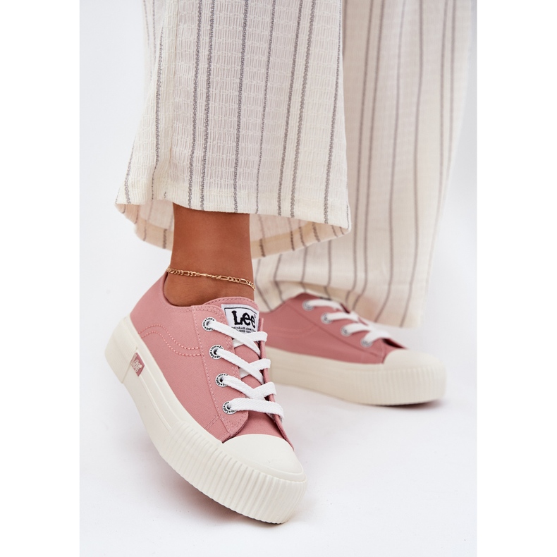 Kvinders sneakers på platformen Lee Isla C Kvinder Lav 50251001 Pink lyserød 2