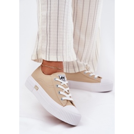 Kvinders sneakers på platformen Lee Isla C Kvinder Lav 50251001 Beige 2