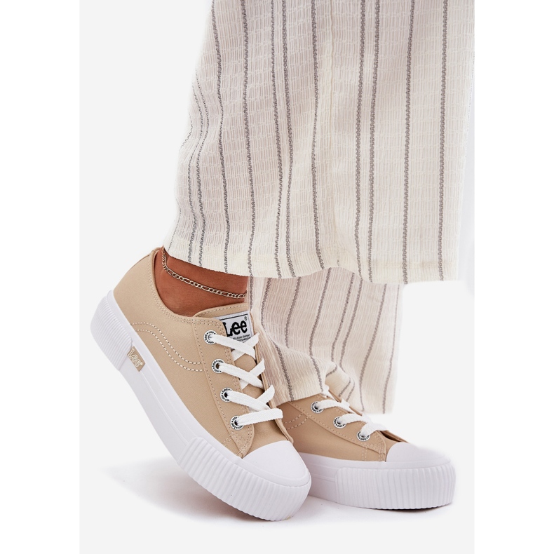 Kvinders sneakers på platformen Lee Isla C Kvinder Lav 50251001 Beige 1
