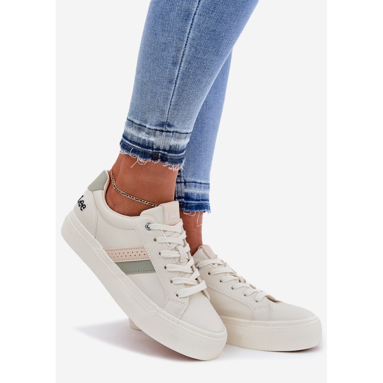 Kvinders sneakers Lee Layla Women Low 50251003 udvidet hvidt 1