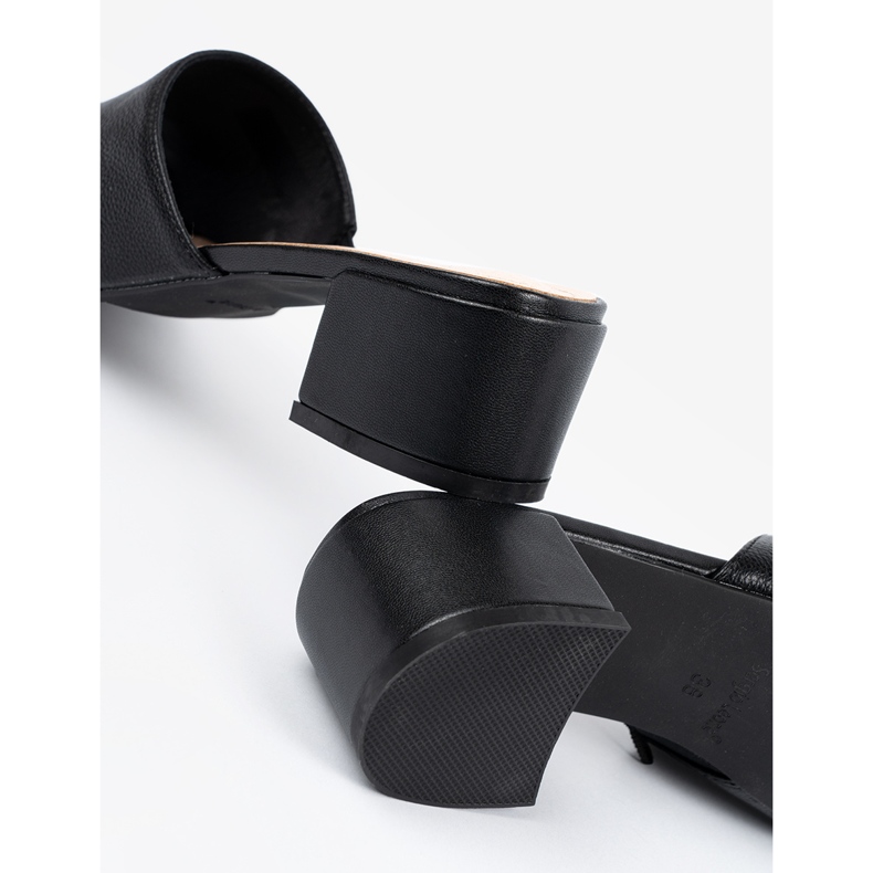 Sergio Leone Lavhælede flip-flops til kvinder sort 1