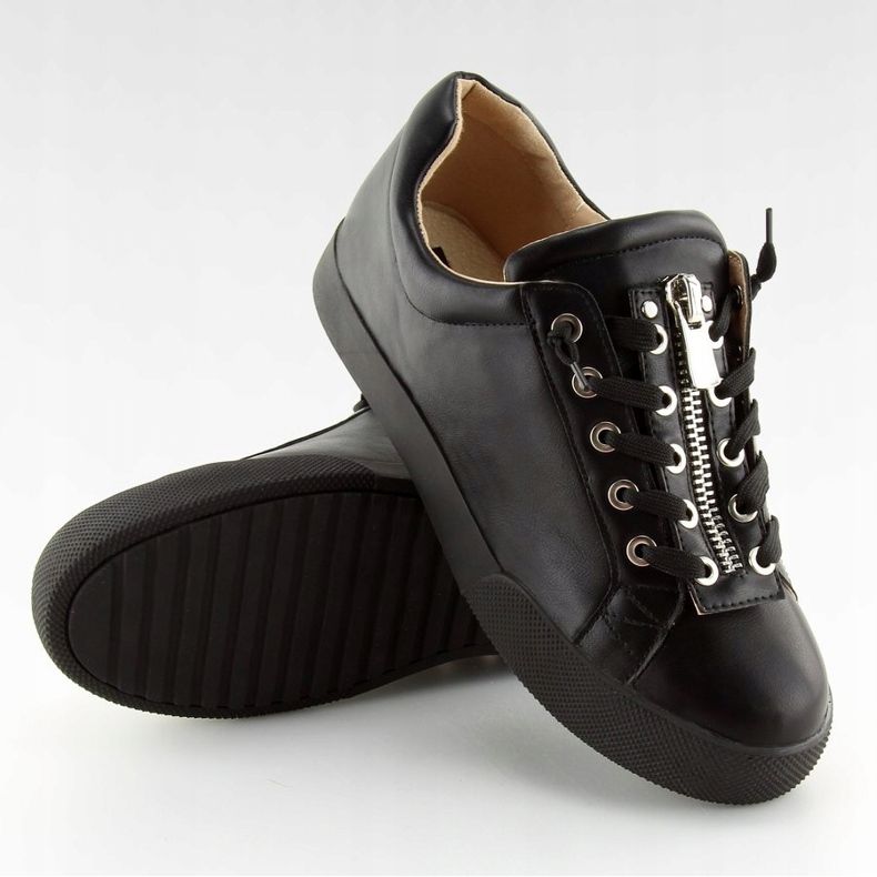 Sorte kvinders sneakers 7209 Sort 2