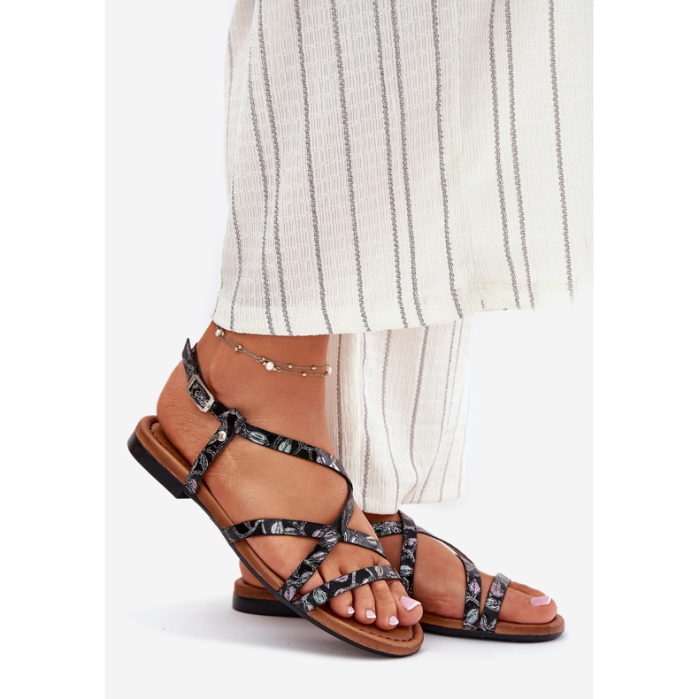 Fladt læder Kvinders sandaler Maciejka 06635-05 Sort 1