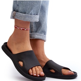 News Klassiske kvinders sorte pool flip flops 4