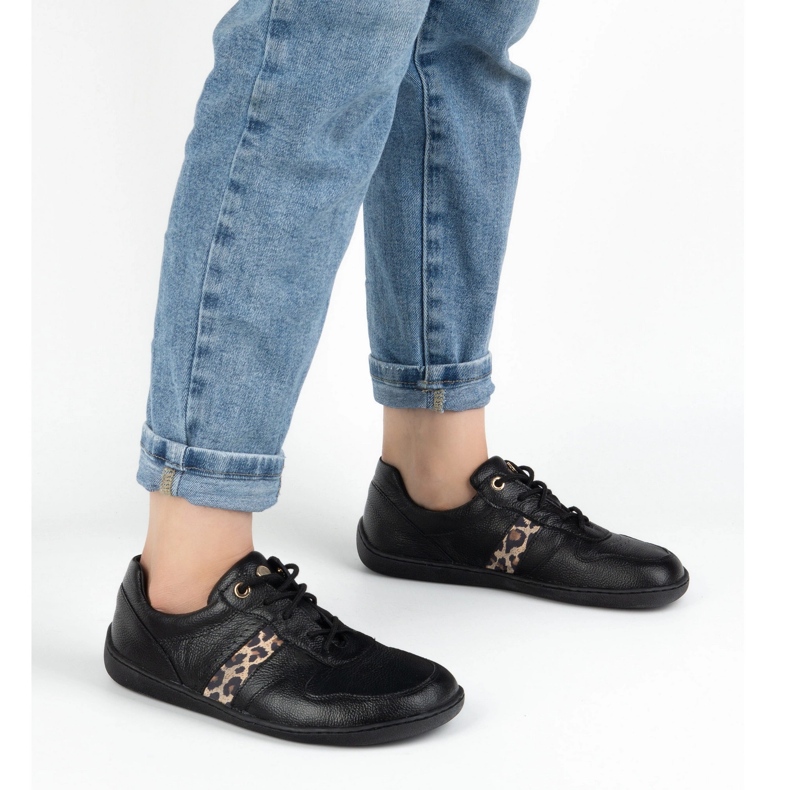 Olivier Kvinders barfodede model 1773pol mini sorte sneakers 1