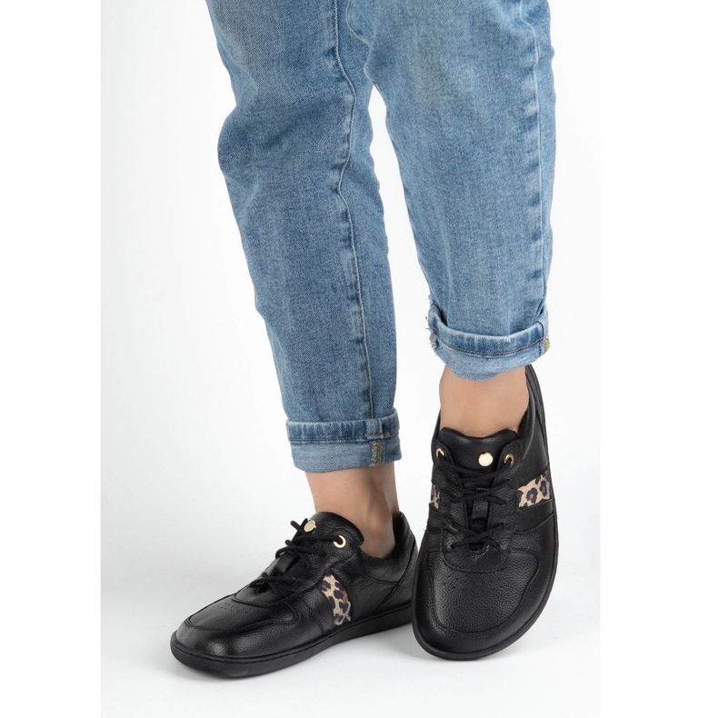 Olivier Kvinders barfodede model 1773pol mini sorte sneakers 2