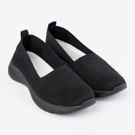 Shelvt Sorte slip-on sportssko 3