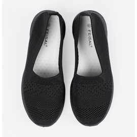 Shelvt Sorte slip-on sportssko 4