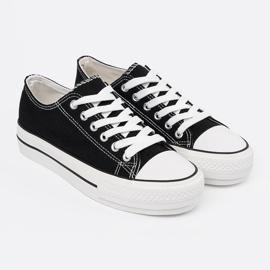 Shelvt Kvinders sorte sneakers 1
