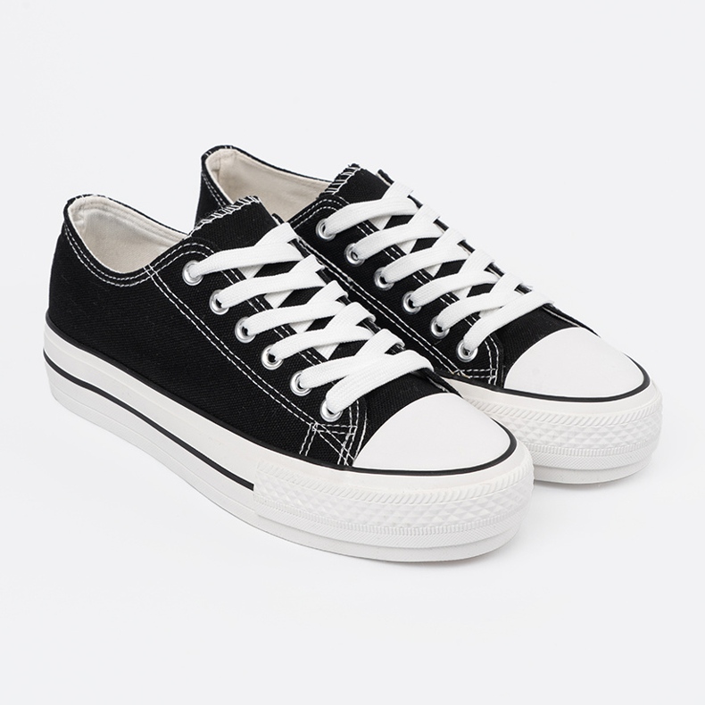 Shelvt Kvinders sorte sneakers 1