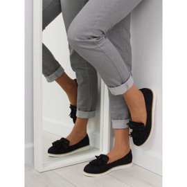 Sort Dame loafers med frynser 7214 Sort 2
