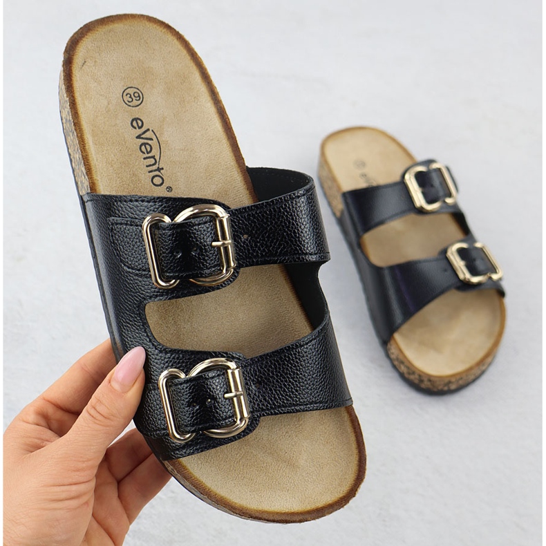 EVento Kvinders flip flops med sorte klemmer 7220 1