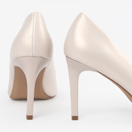 Sergio Leone Klassiske lysbeige pumper 2