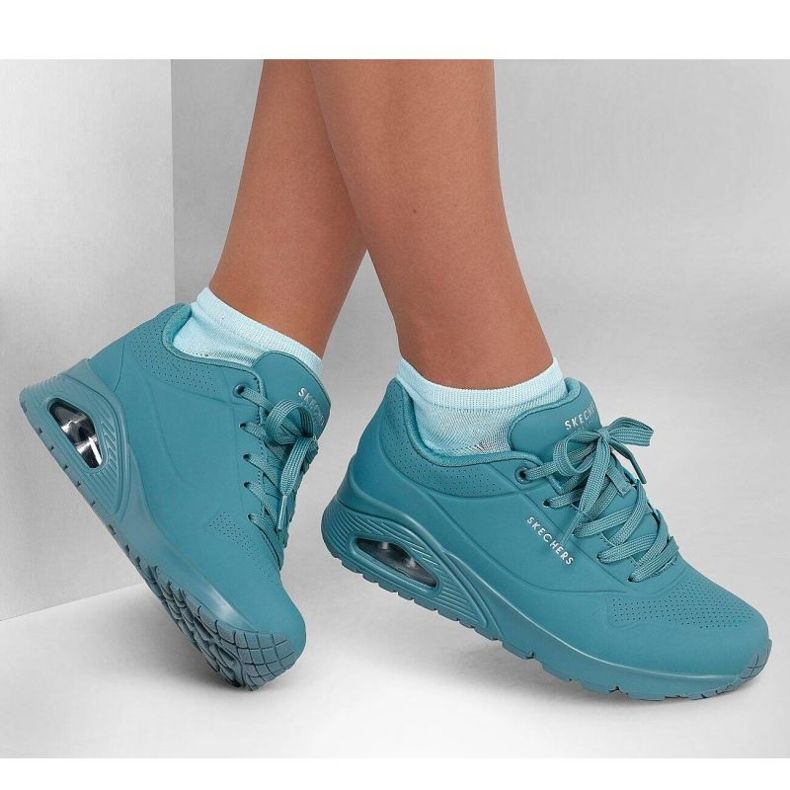 Skechers UNO står på Air 73690-Leal sko grøn 1