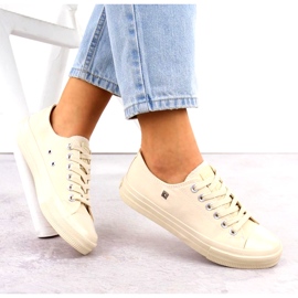 Klassiske damesneakers Big Star NN274286 Beige 2