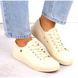 Klassiske damesneakers Big Star NN274286 Beige 3
