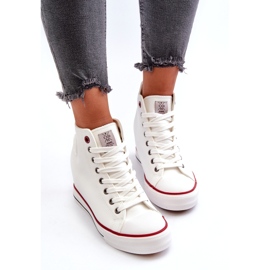 Kvinder Wedge Sneakers Cross Jeans NN2R4004 Hvid 4