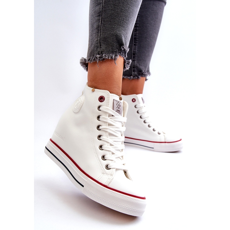 Kvinder Wedge Sneakers Cross Jeans NN2R4004 Hvid 1