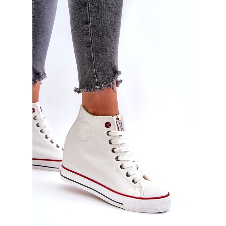 Kvinder Wedge Sneakers Cross Jeans NN2R4004 Hvid 3