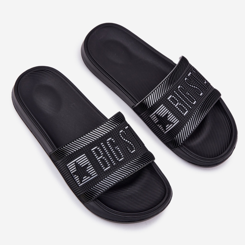 Big Star Mænds store stjerne RR174A053 Sorte hjemmesko 2
