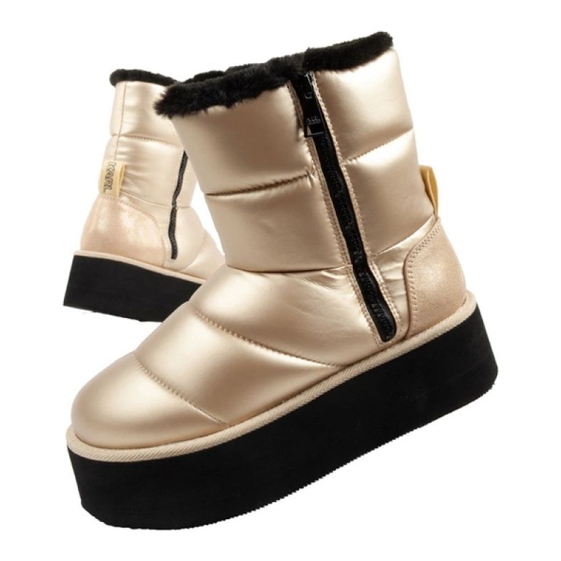 Sko, Snow Boots Karl Lagerfeld Thermo KL48554HGD gylden 1