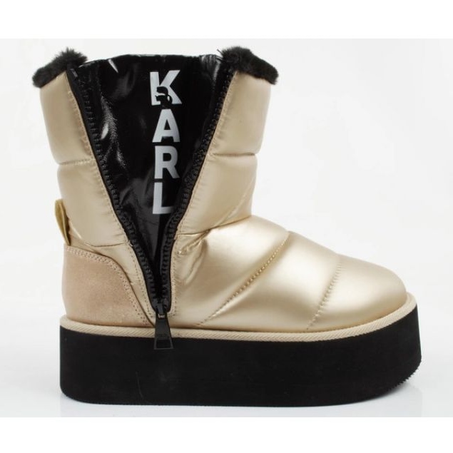 Sko, Snow Boots Karl Lagerfeld Thermo KL48554HGD gylden 2