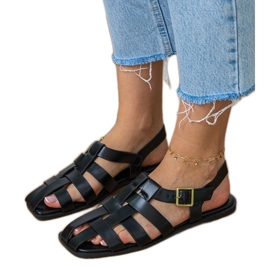 Sort sandaler Gladiator bygget 4