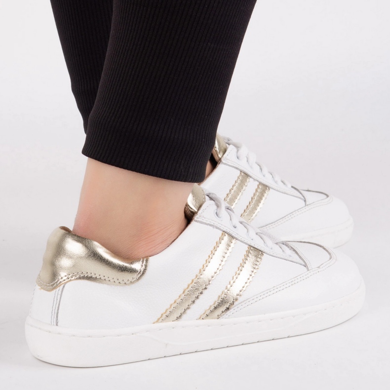 Sneakers Barfoot Women's Kaia Olivier - Hvide lædersko 1